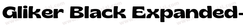 Gliker Black Expanded字体转换
